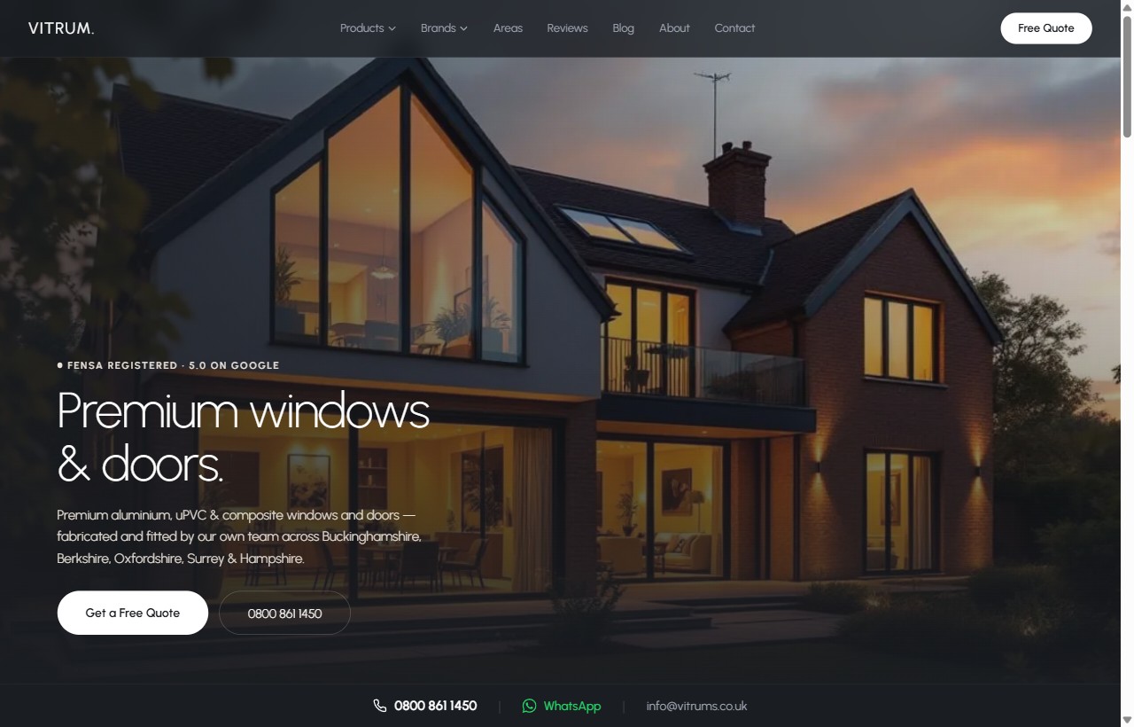 Vitrum Solutions — a premium website built by Muxa